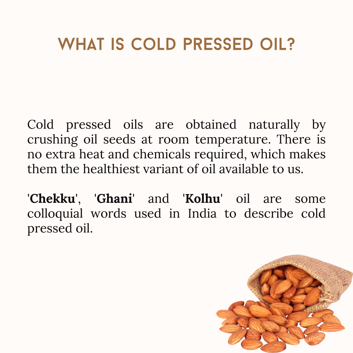 Cold Pressed Almond Oil (Shubhanga Tailam)