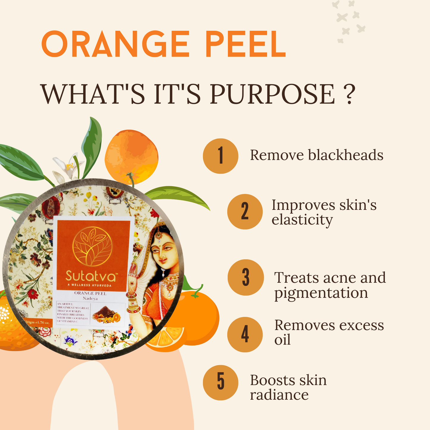 Orange Peel Scrub ( Nadeya)