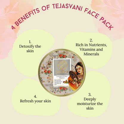 Lemongrass & Rose Face Pack ( Tejaswini )